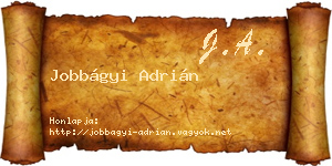 Jobbágyi Adrián névjegykártya